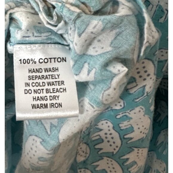 Pax Philomena Elephant Nightgown Small Blue Pockets - Picture 4 of 7